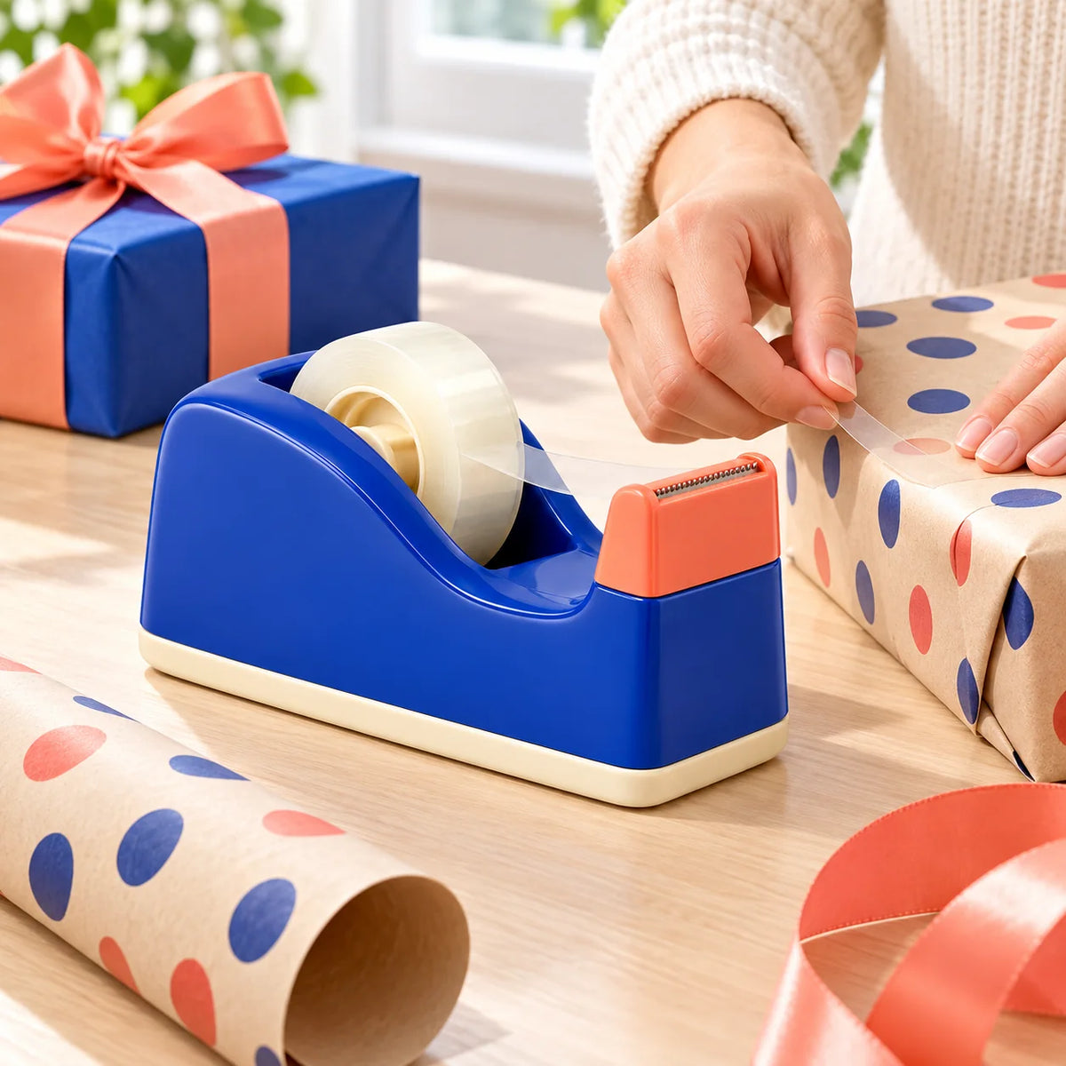 Weighted Tape Dispenser — in use